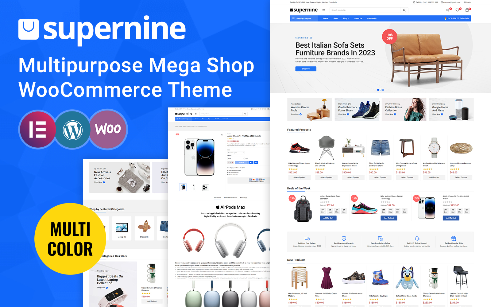 Supernine - Multipurpose Mega Shop WooCommerce Theme