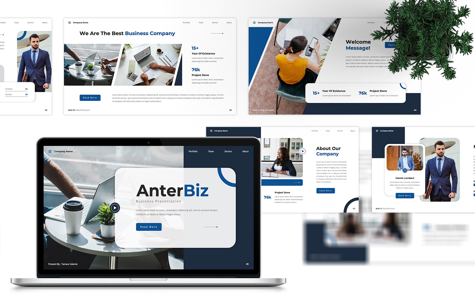 AnterBiz - Business PowerPoint Template