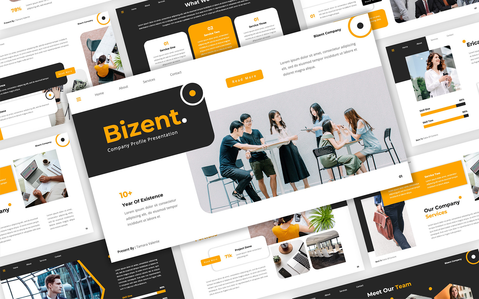 Bizent - Company Profile PowerPoint Template