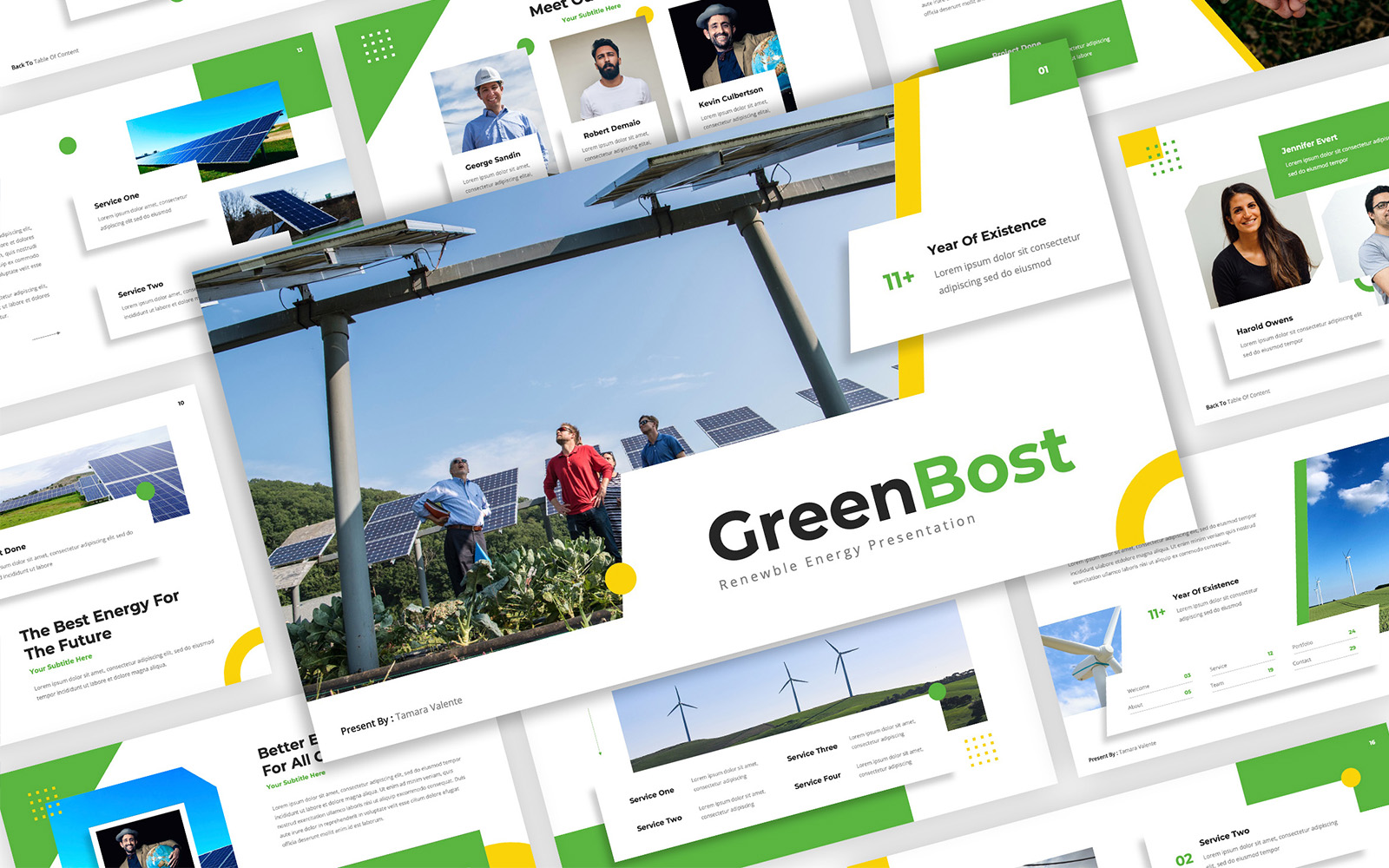 GreenBost - Renewable Energy PowerPoint Template