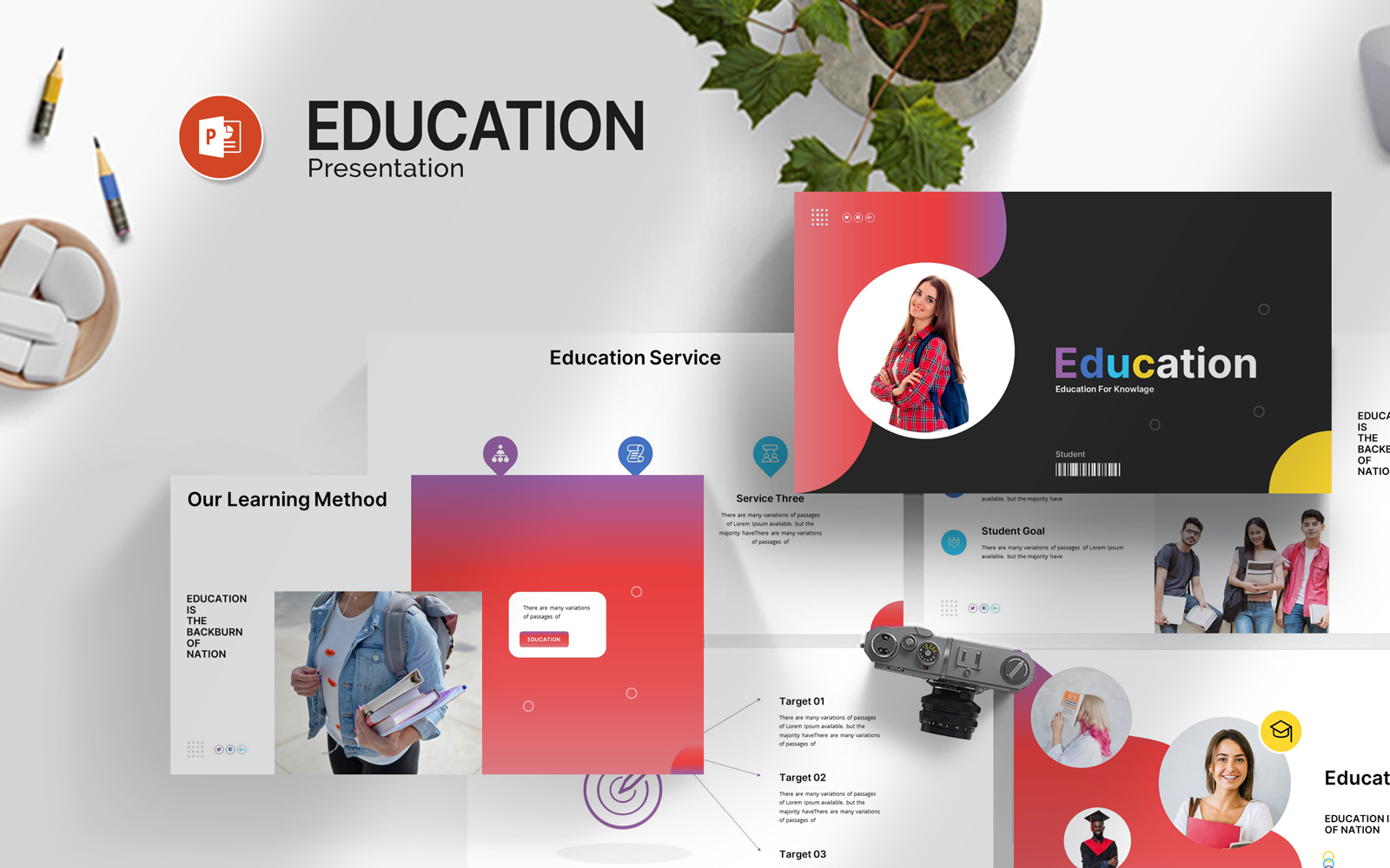 Education PowerPoint Template Design