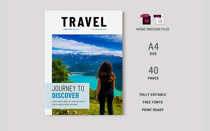 Travel Magazine Template 12