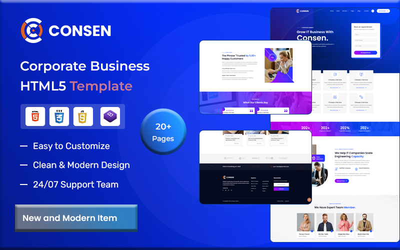 Consen - Corporate  Business  HTML5 Template