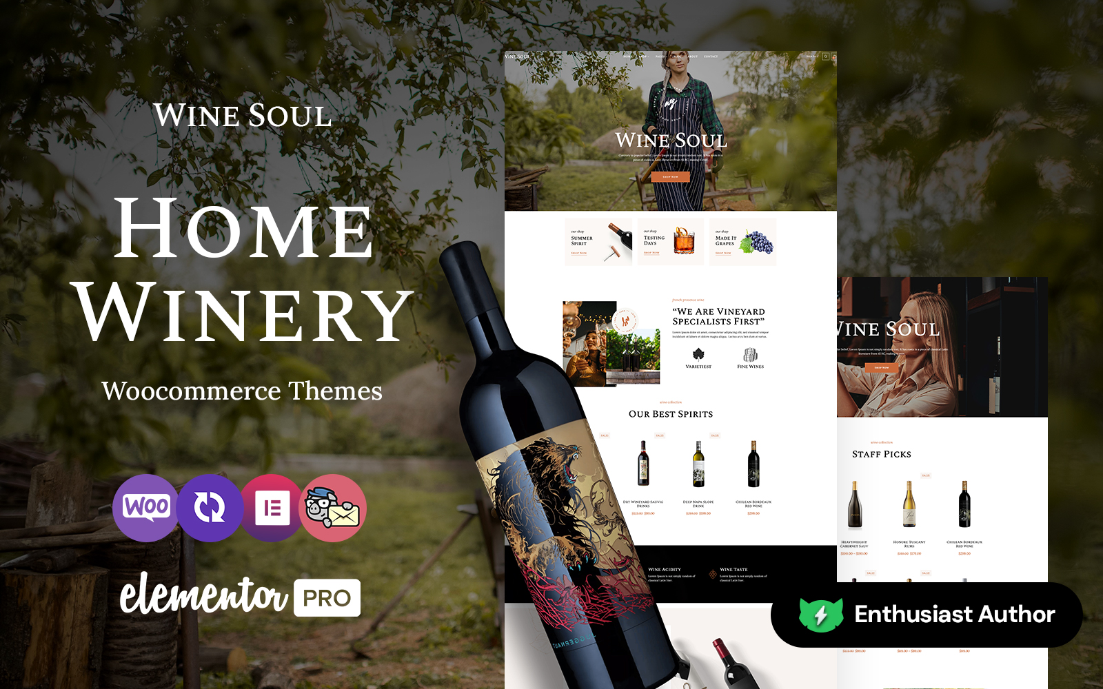 Winesoul - Wine And Winery Elementor WooCommerce Theme