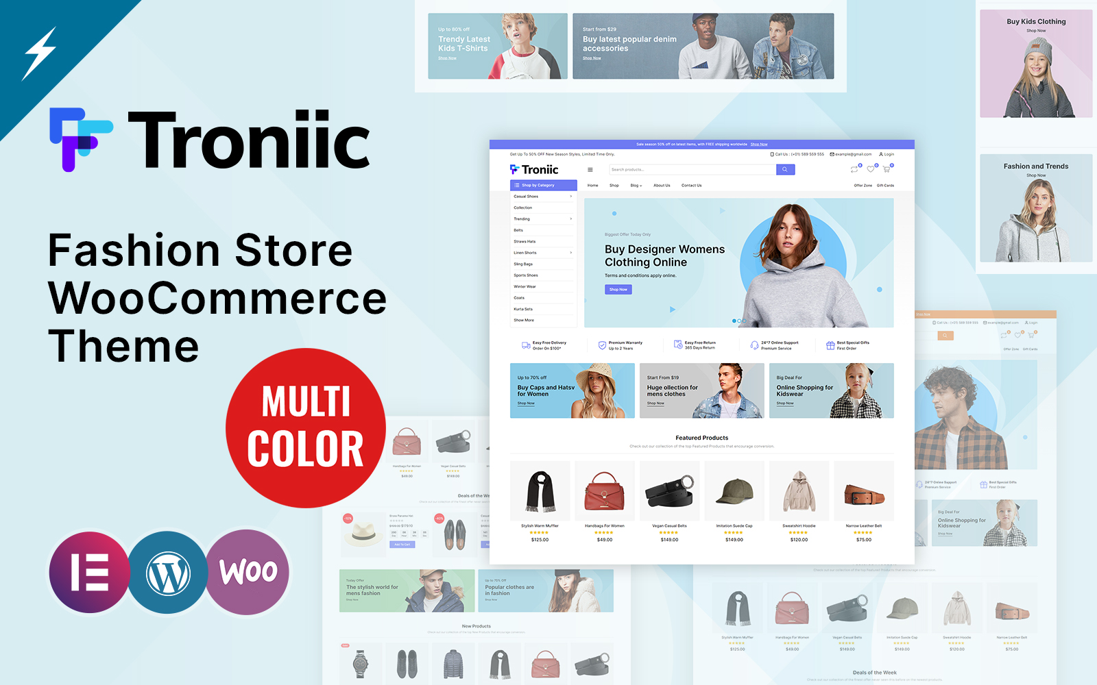 Troniic Fashion and Clothes Store WooCommerce Theme