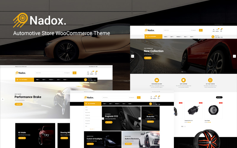 Nadox - Automotive Store WooCommerce Theme
