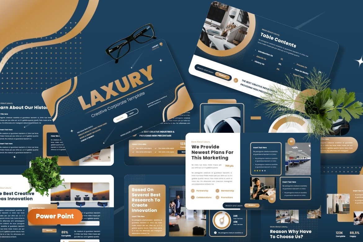 Laxury - Creative Corporate Powerpoint Template