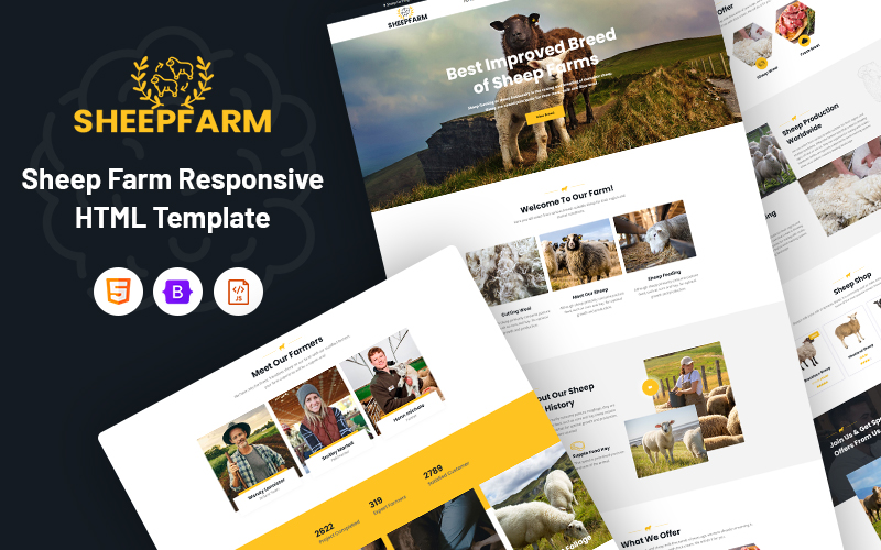 Sheepfarm – Sheep Farm Website Template