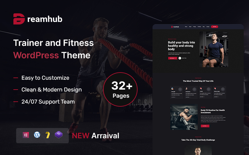 DreamHub – Personal Trainer and Fitness WordPress Theme