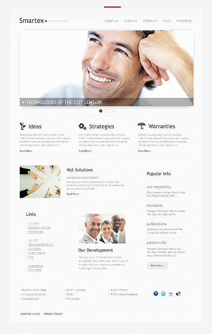 Joomla Main Page preview