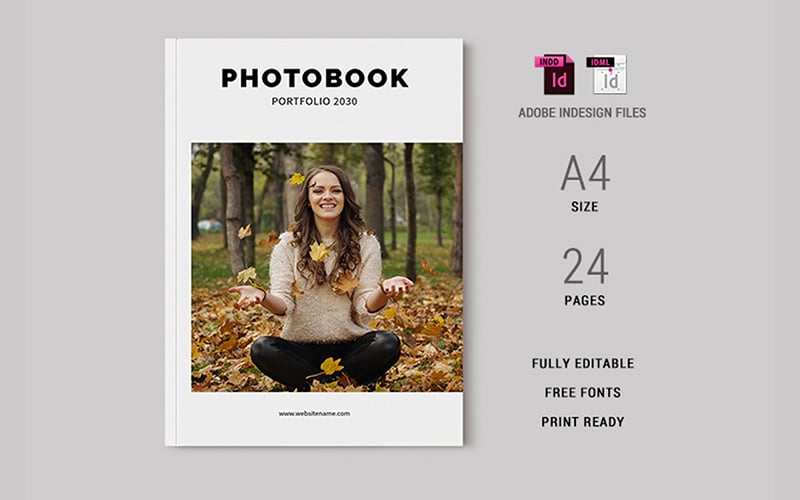 Photobook Magazine Template Indesign