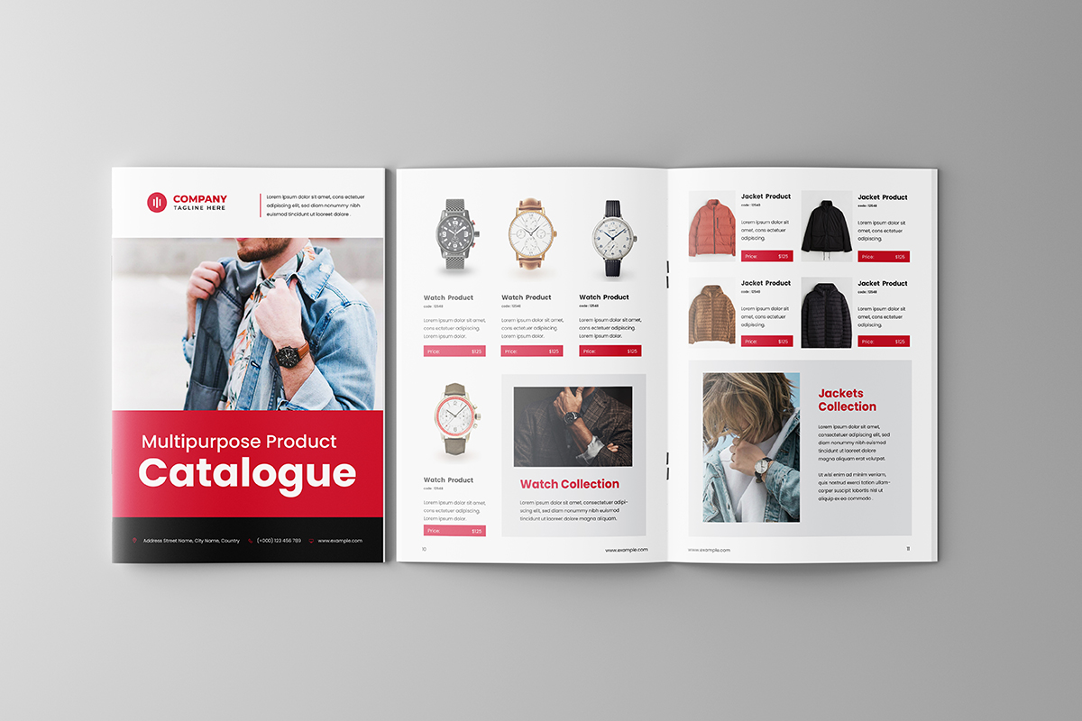 Clothing Product Catalog Layout Template