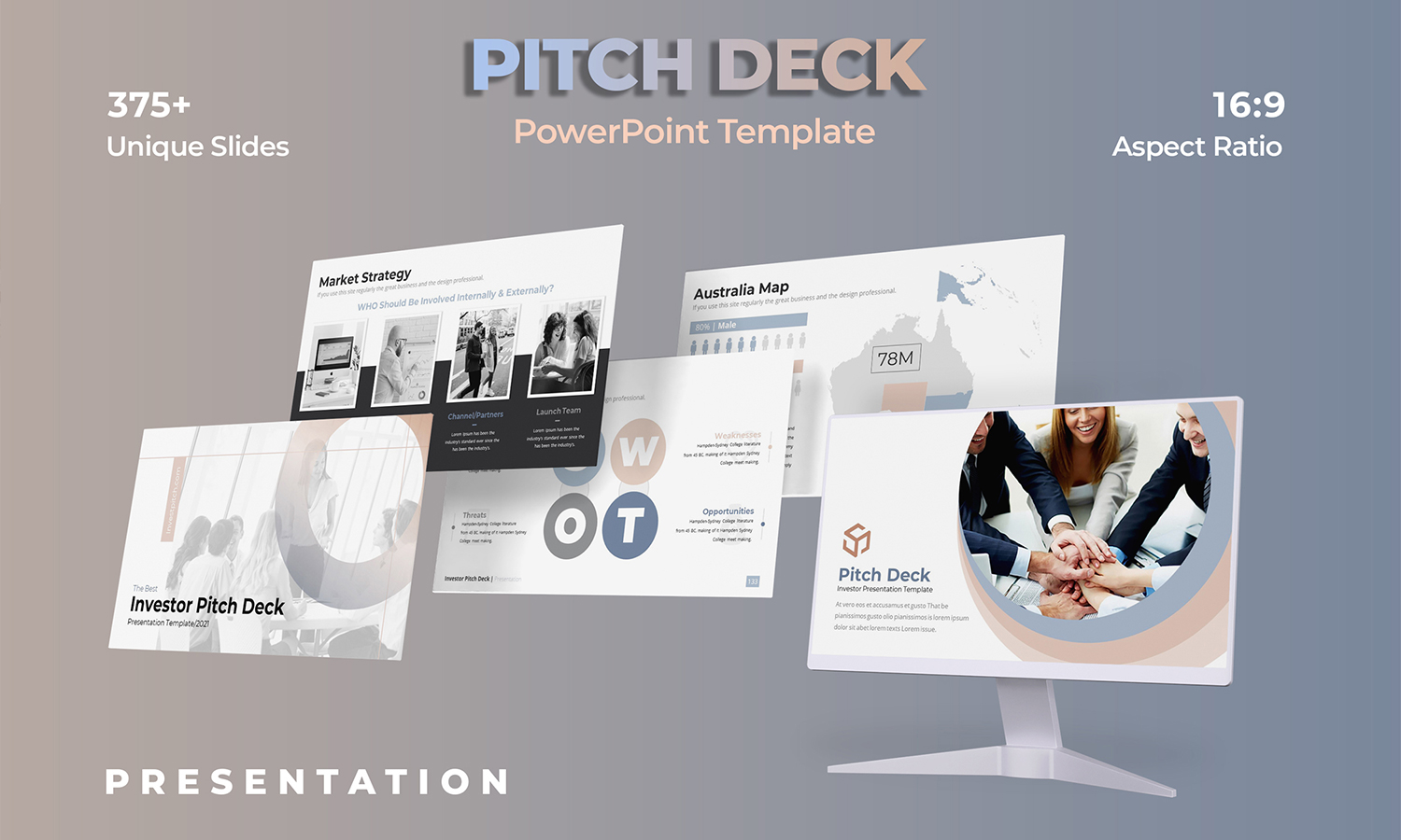 Investor - Pitch Deck Presentation PowerPoint Template