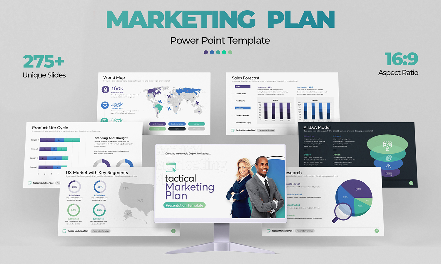 Tactical Marketing Plan PowerPoint Template