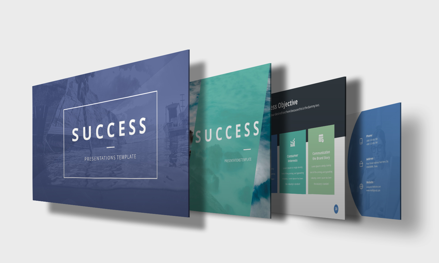 Success Presentation PowerPoint Template