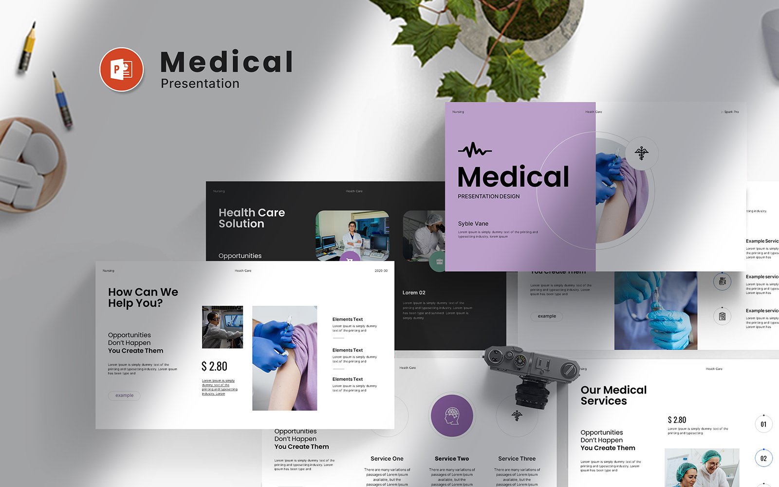 Digital Medical Powerpoint Presentation Template