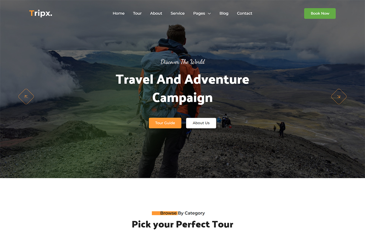 TripX - Tour & Travel Agency Template