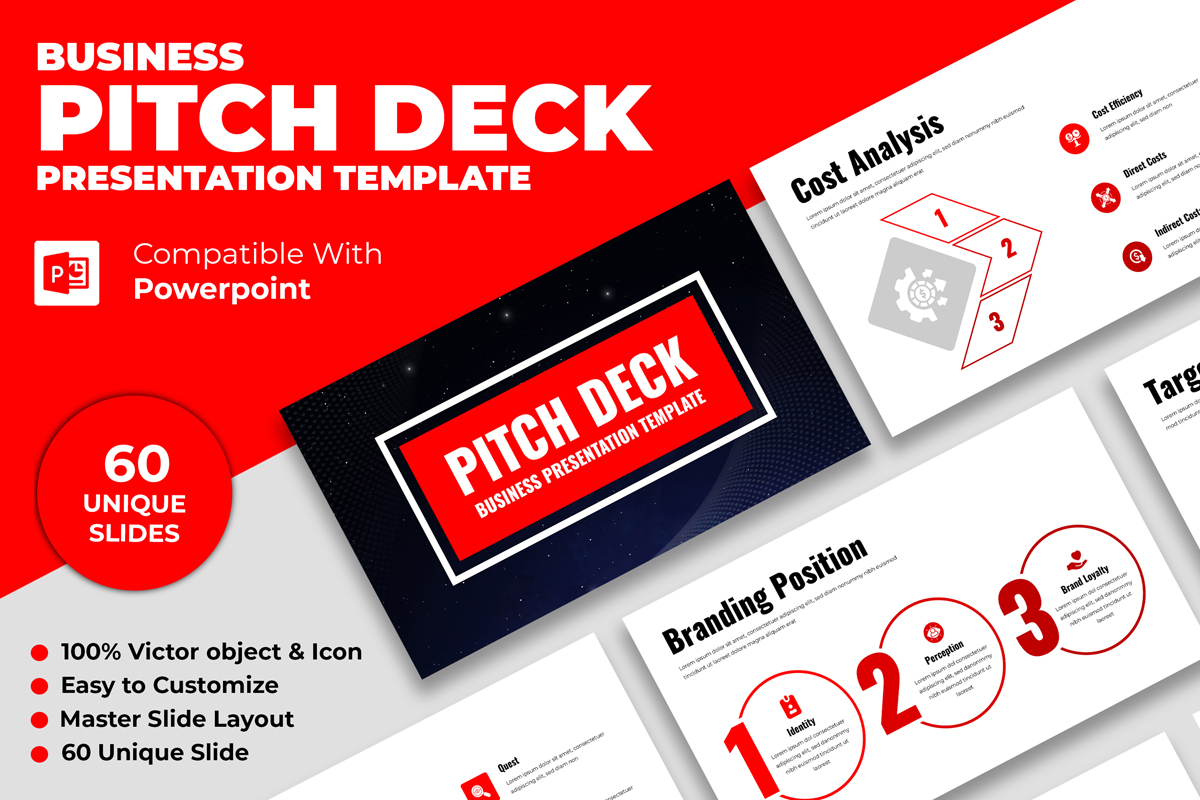 Business Pitch Deck Presentation Design Layout