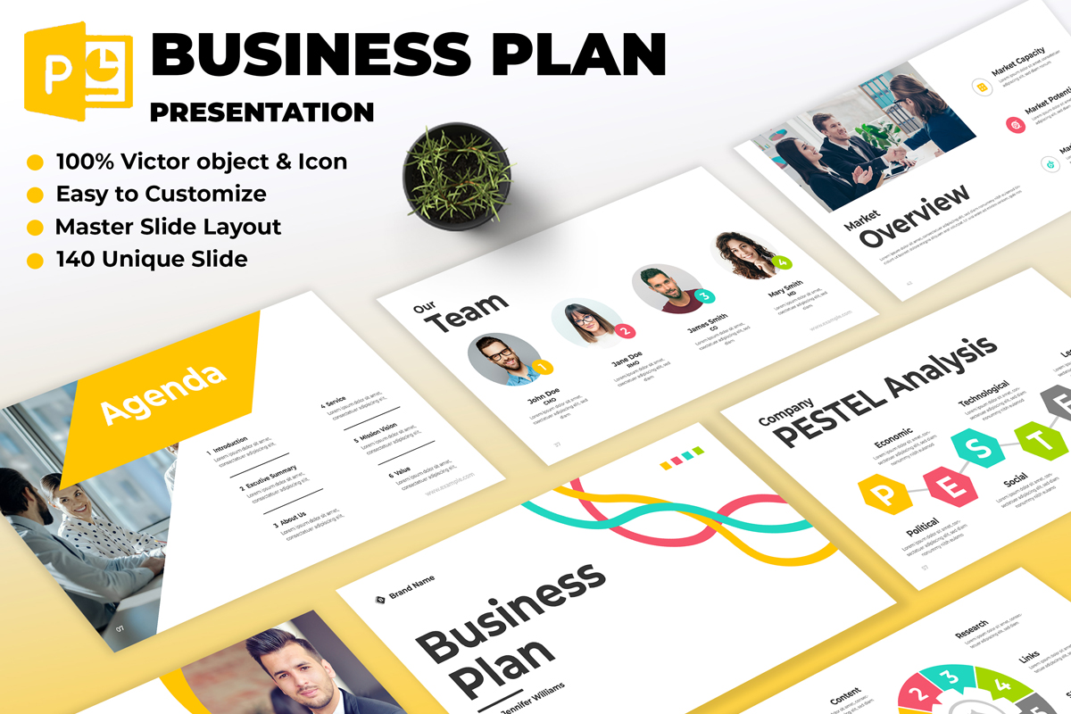 Business Plan Presentation Design 2024 Layout