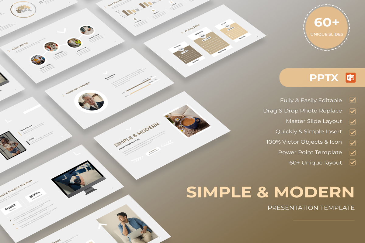 Simple And Modern Presentation Template