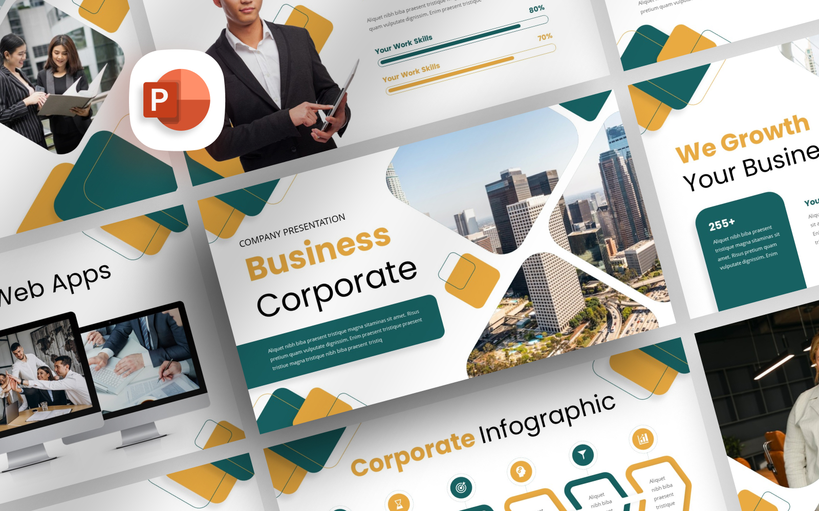 Geometric Business Corporate PowerPoint Template