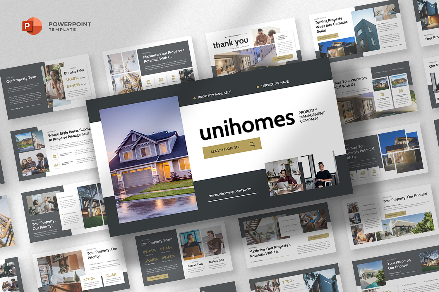 Unihomes - Property Business Powerpoint Template