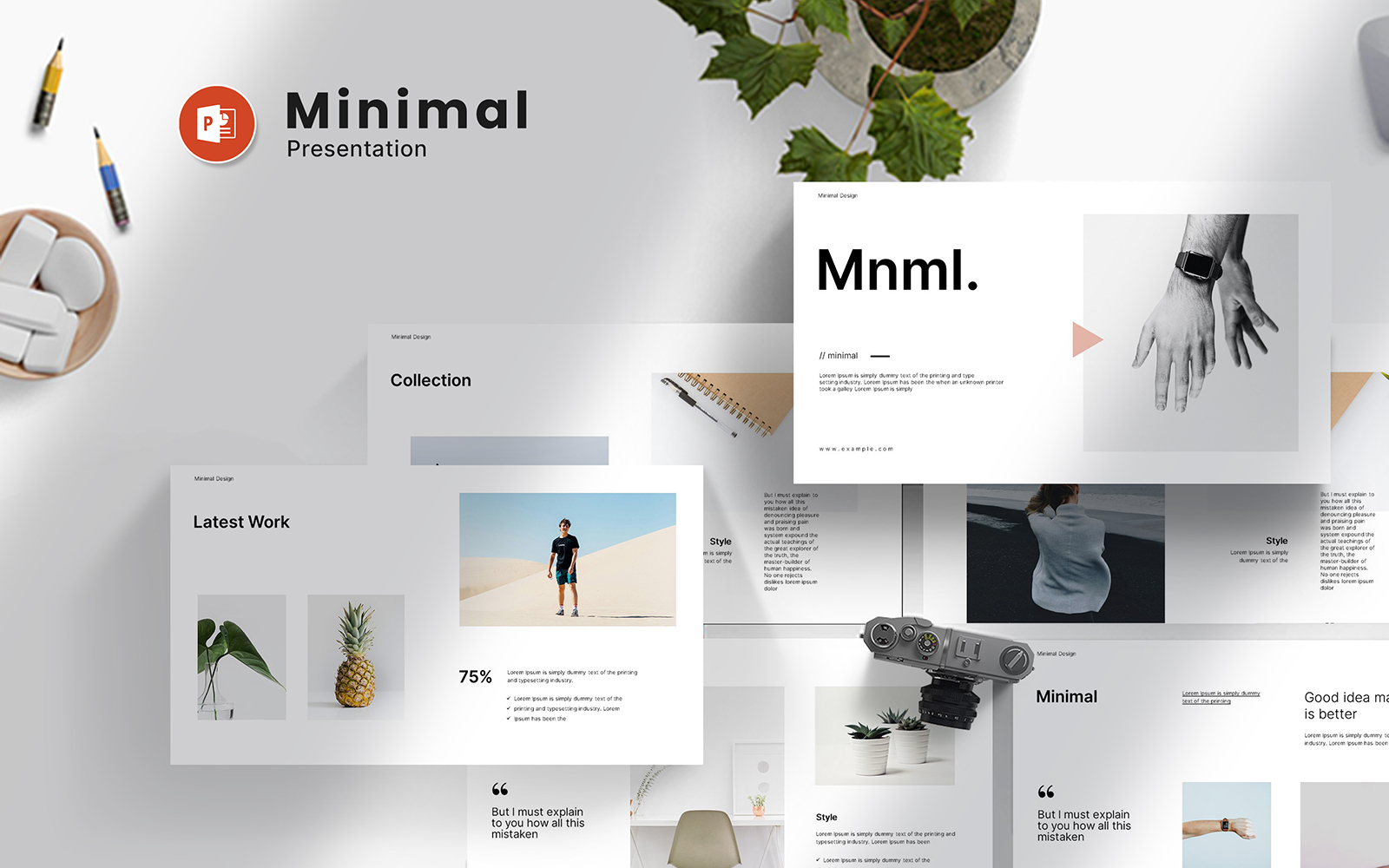 Minimal Powerpoint Presentation Layout