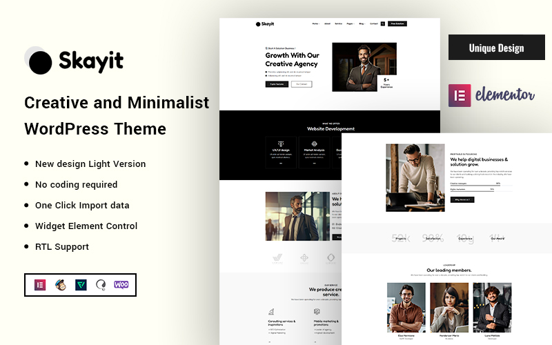 Skyit - Creative and Minimalist WordPress Theme