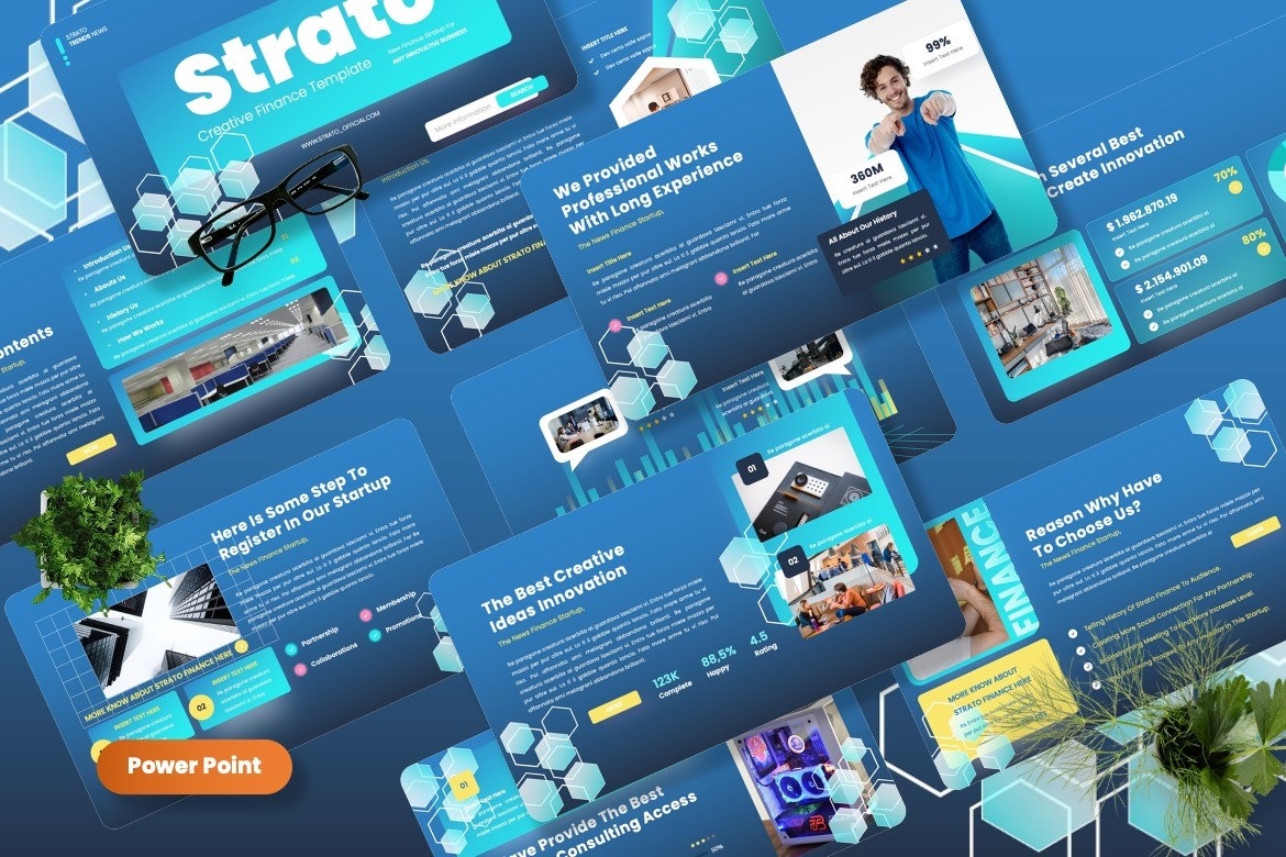 Strato - Creative Finance Powerpoint Template