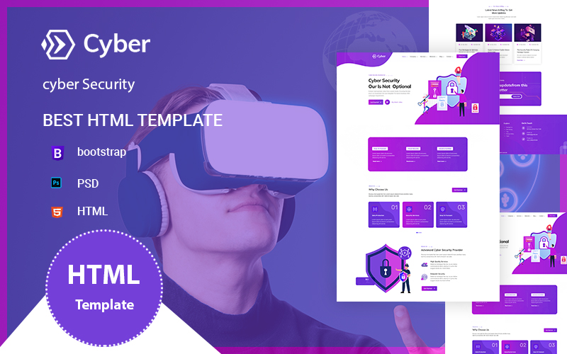 Cyber Security Service HTML5 Template