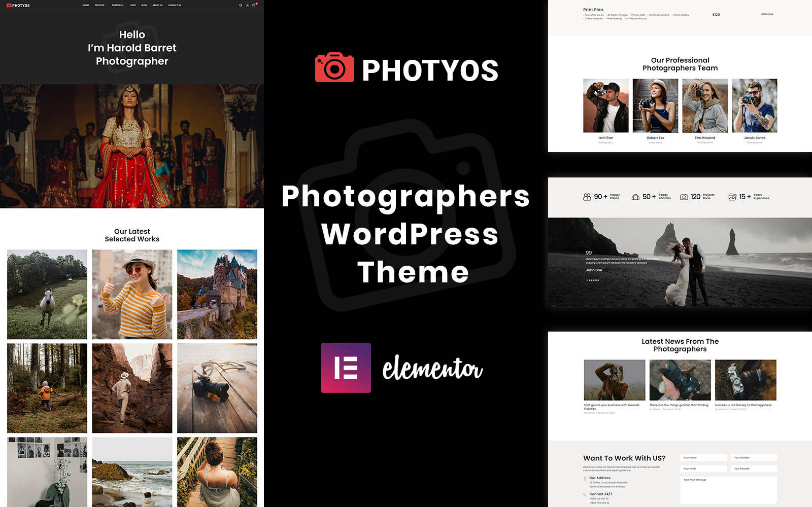 Photyos - Photographers WordPress Theme