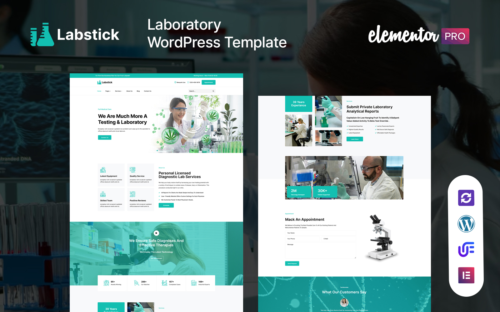 Labstick - Laboratory And Science Research WordPress Theme
