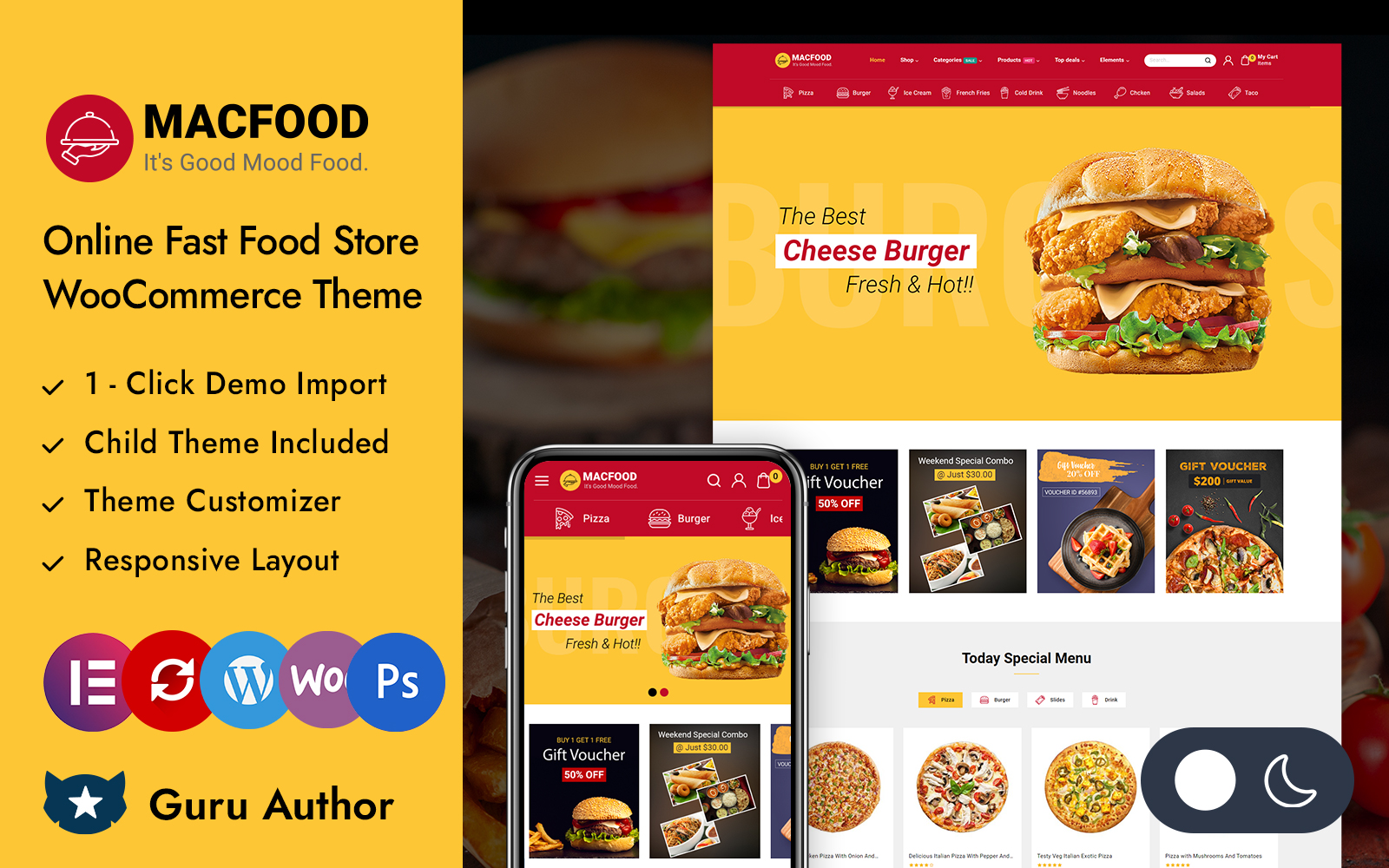Macfood - Online Fast Food Store Elementor WooCommerce Responsive Theme