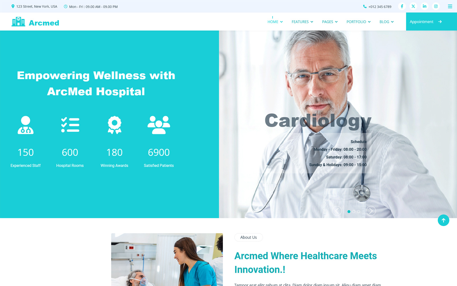 ArcMed Joomla Medicine Template