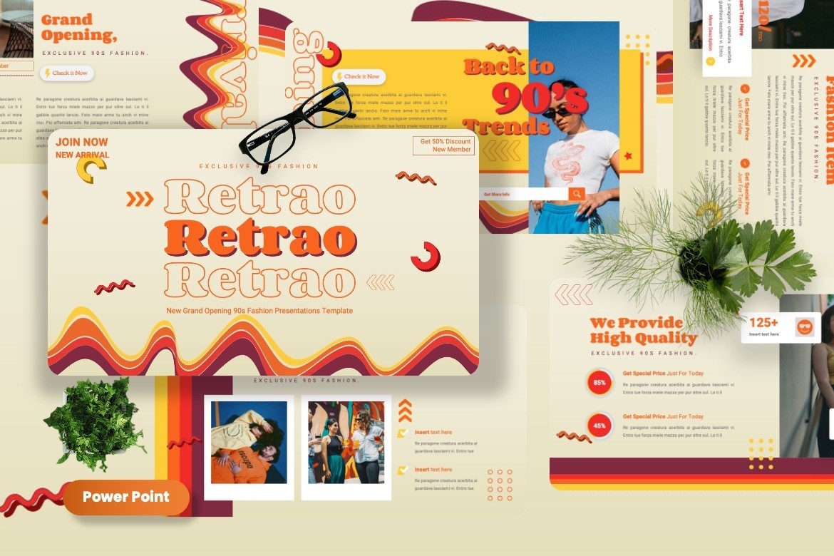 Retrao - Retro 90s Powerpoint Templates