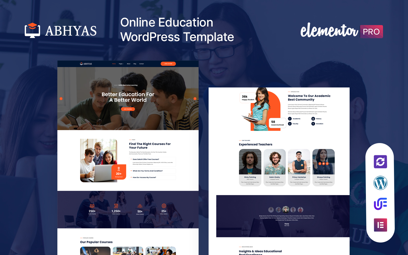 Abhyas - Online Courses & Education WordPress Theme