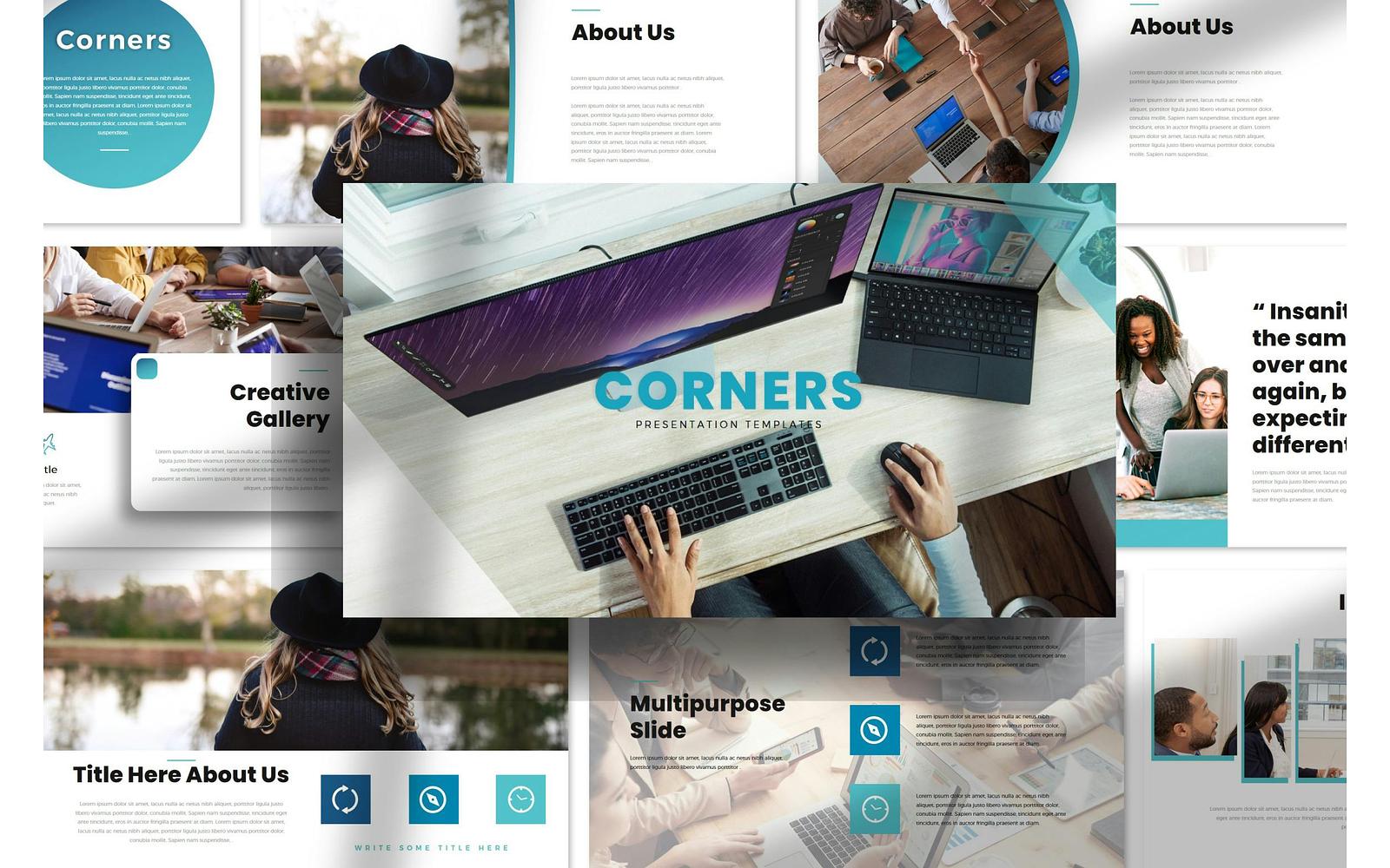 Corners Multipurpose PowerPoint Presentation Templates