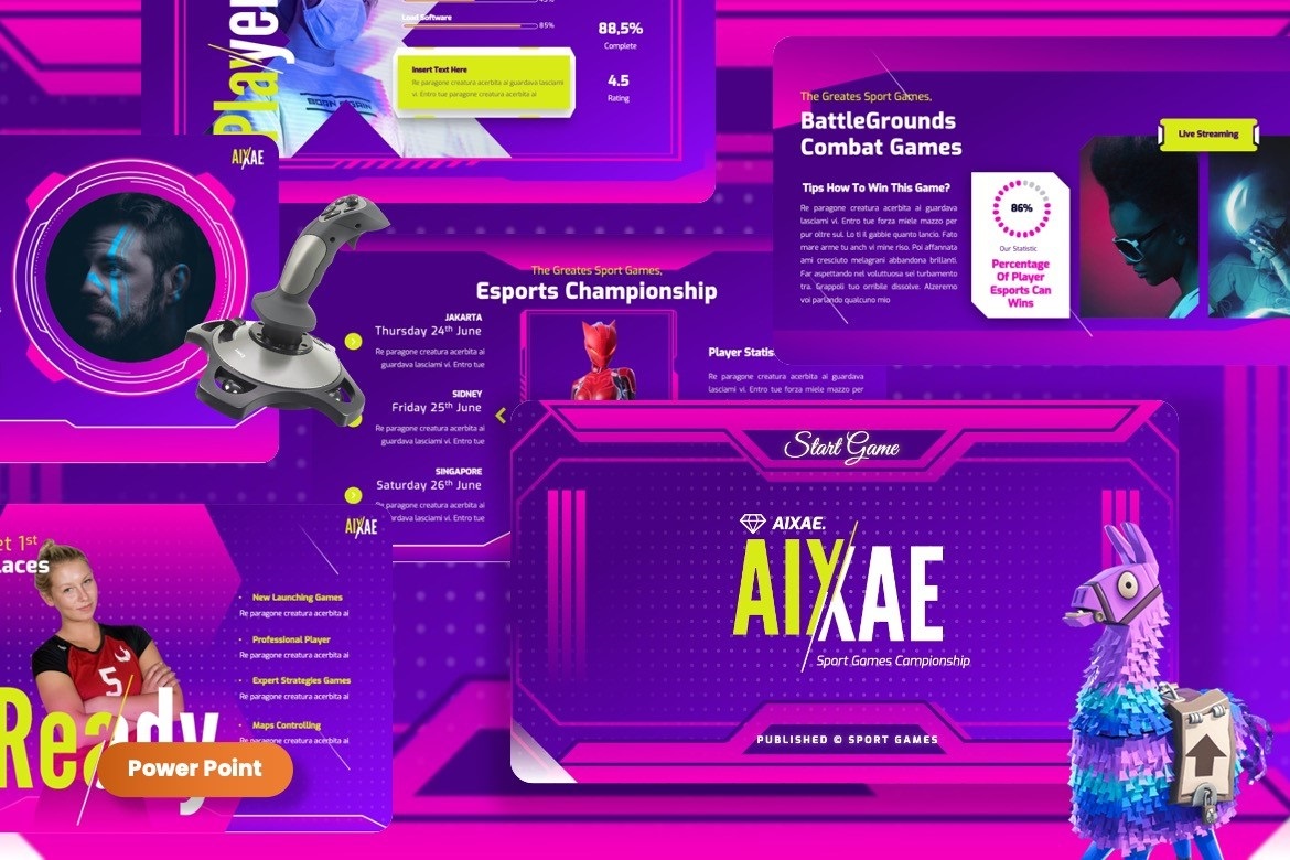 Aixae - Sport Games Powerpoint Template