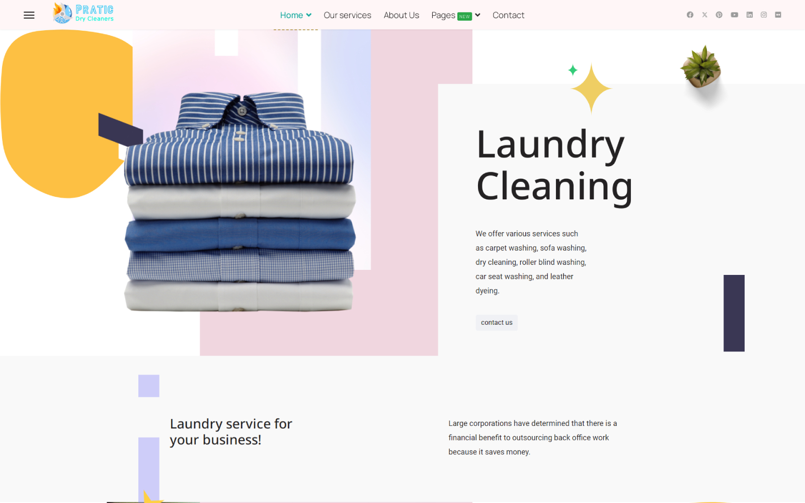 Jl Pratic Dry Cleaner Laundry Service Joomla5 Template