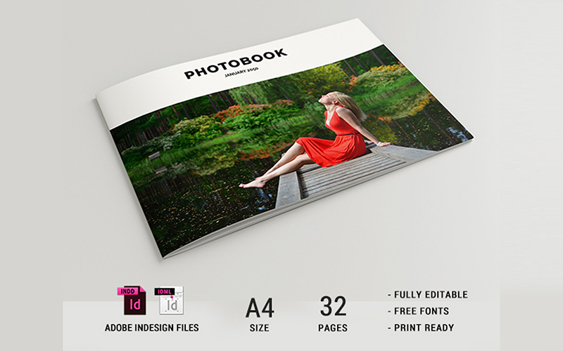 Landscape Photobook Magazine Template