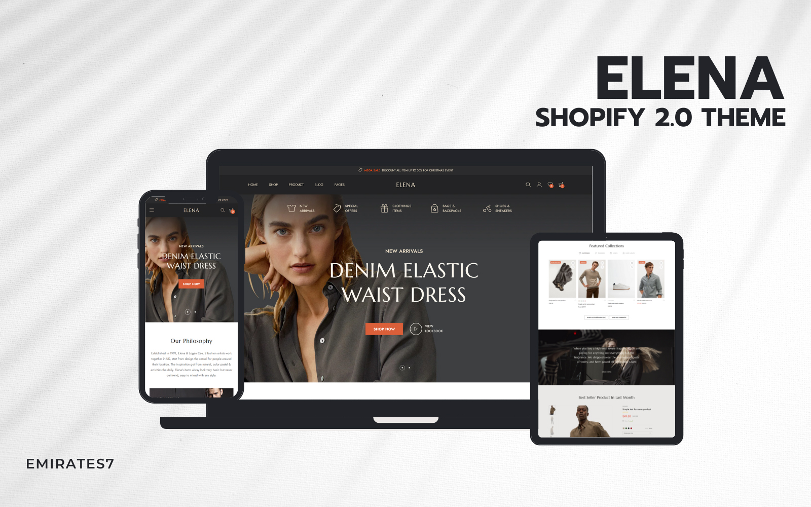 Elena - Premium Fashion Shopify 2.0 Theme