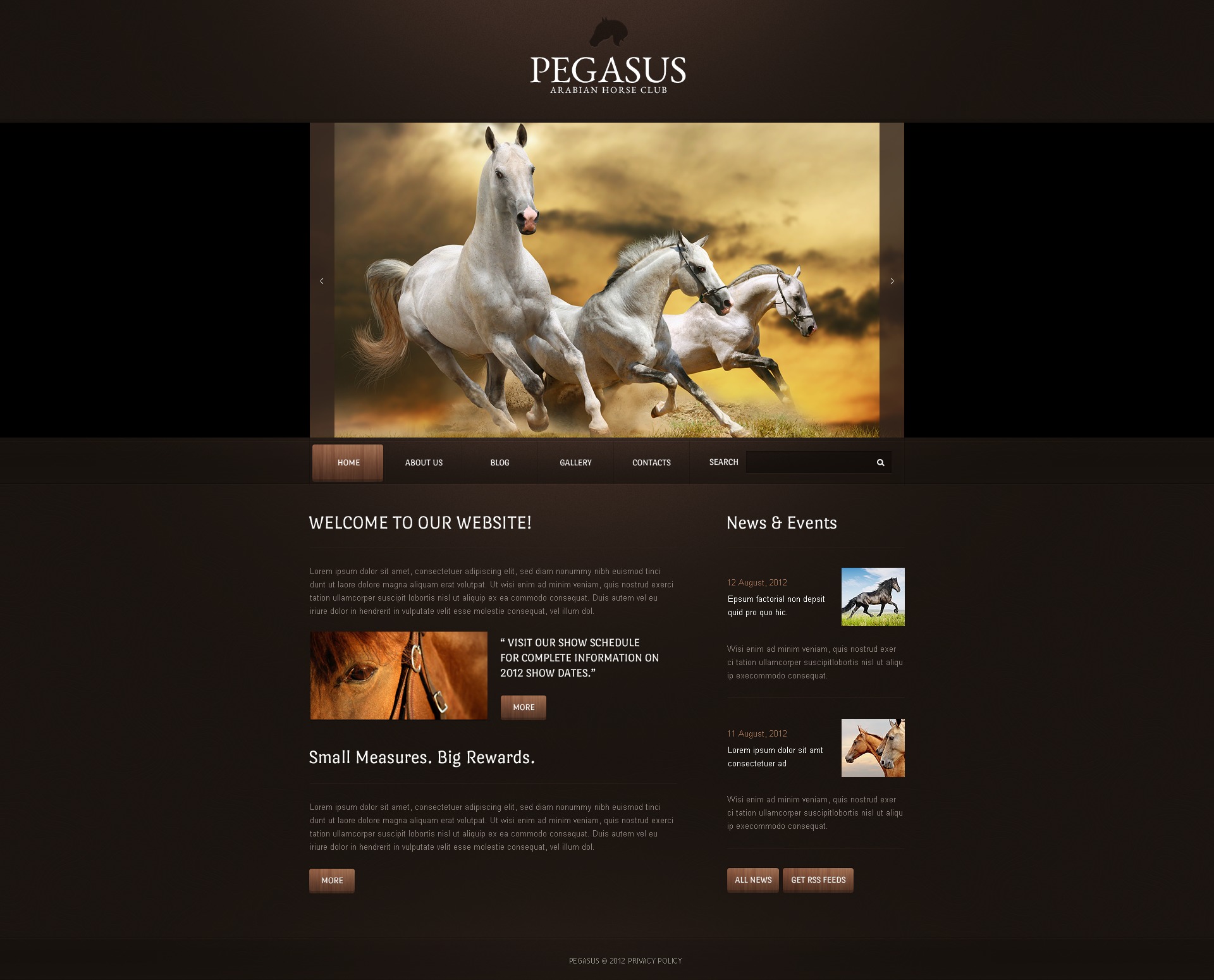 Horse Drupal Template