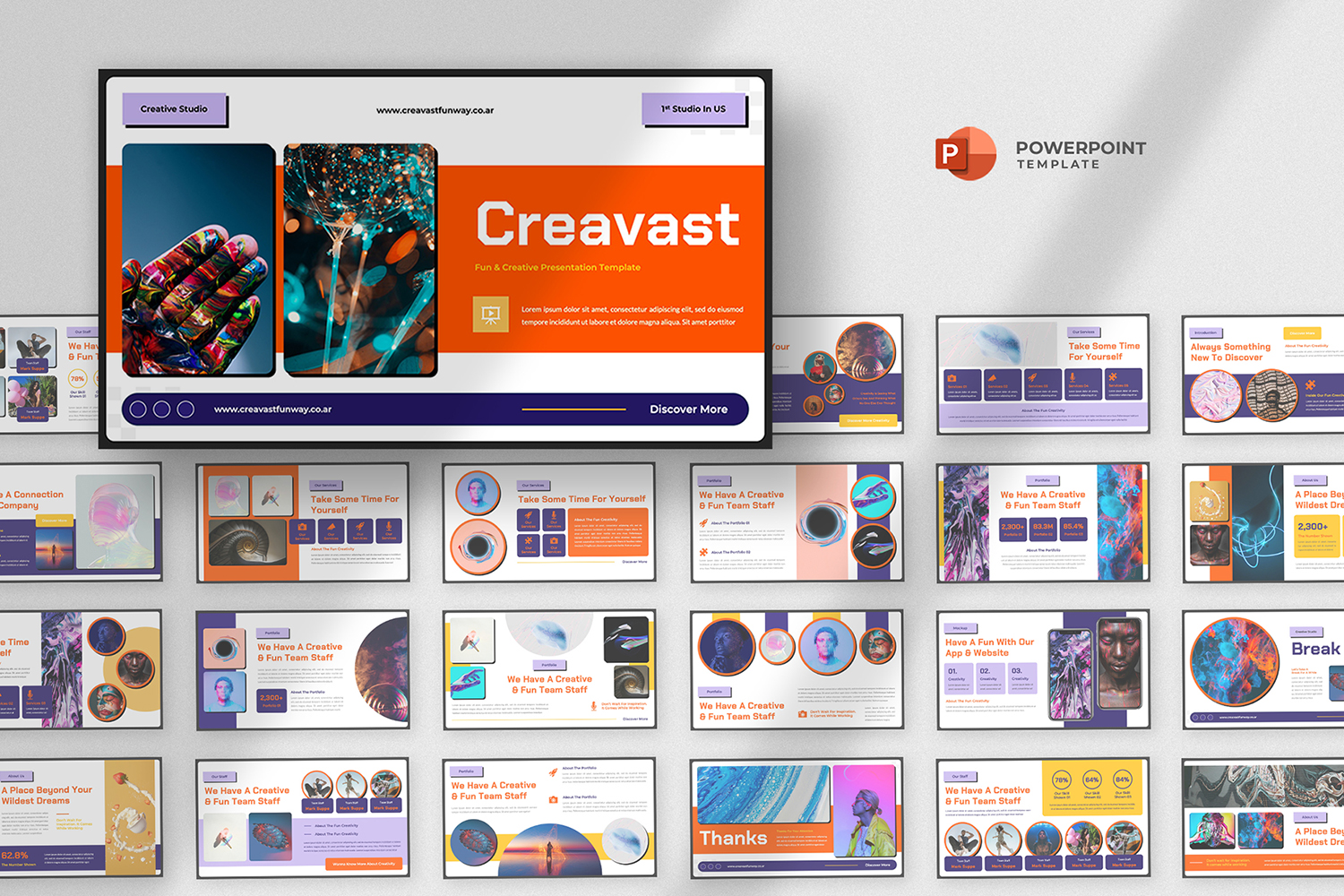 Creavast - Fun & Creative Powerpoint Template