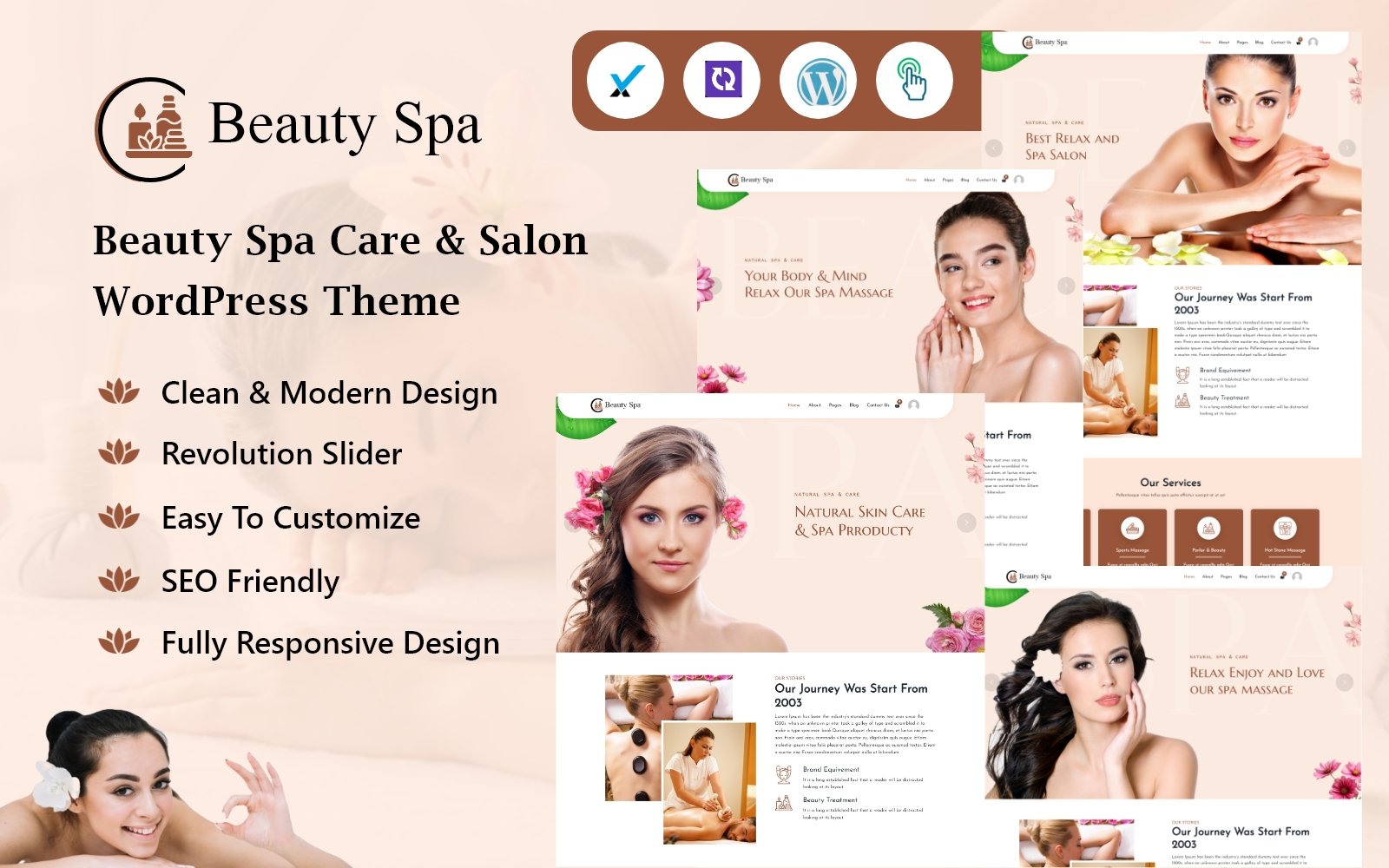 Beauty Spa Care & Salon WordPress Theme
