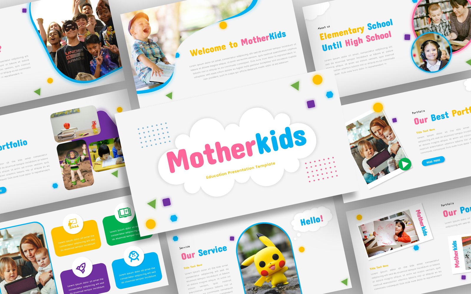 Motherkids – Education PowerPoint Template