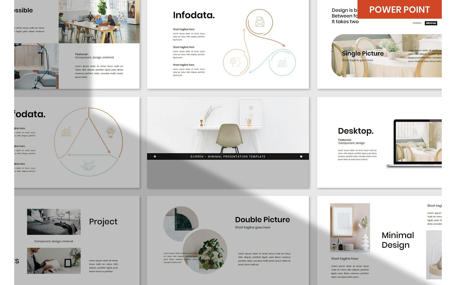 Gurren Minimal PowerPoint Presentation Templates