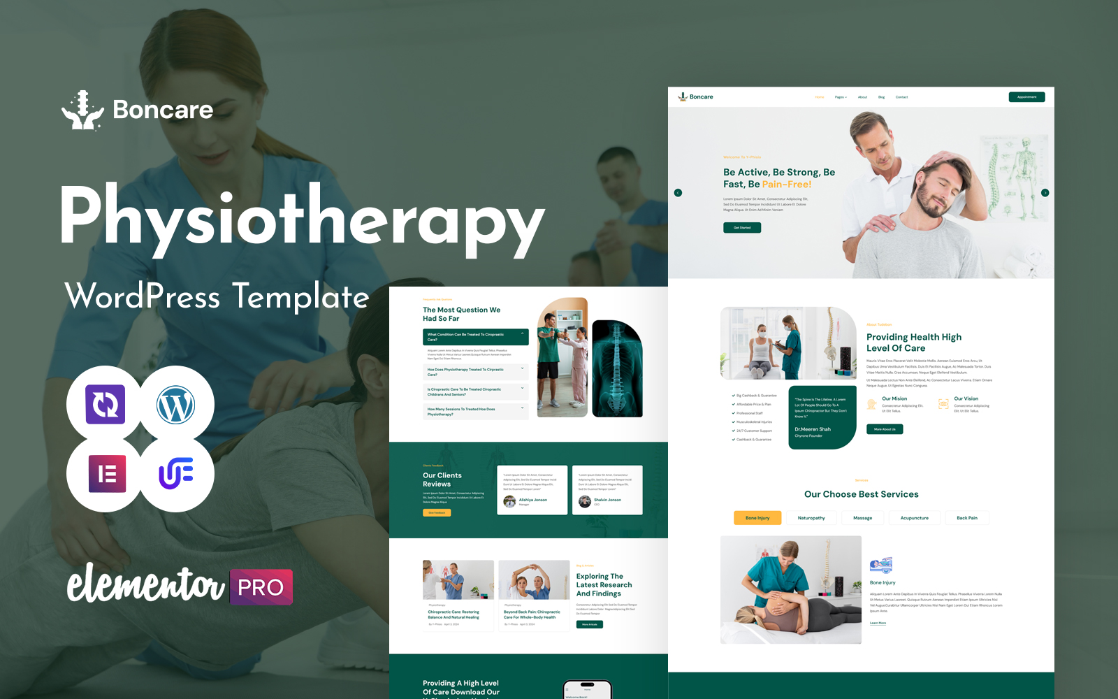Boncare - Physiotherapy And Physical Therapy WordPress Theme