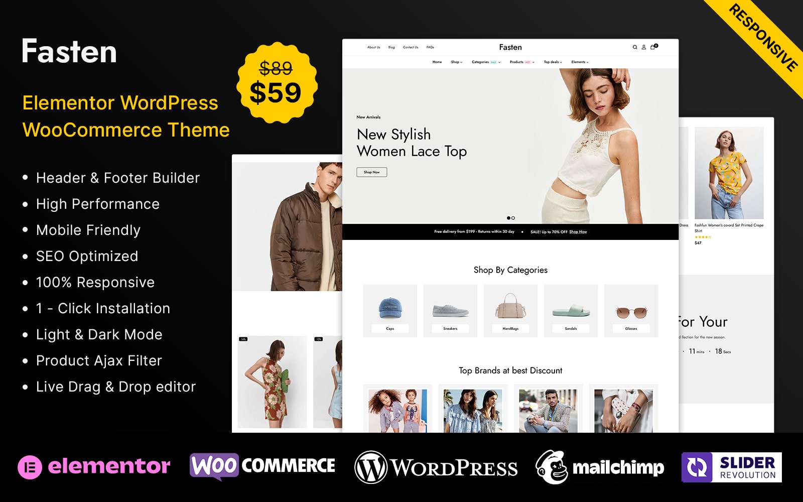 Fasten - Fashion and Style WooCommerce Elementor Theme