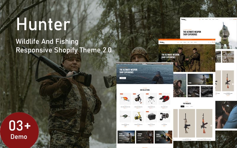 Hunter - Wildlife And Fishing Responsive Shopify Theme 2.0