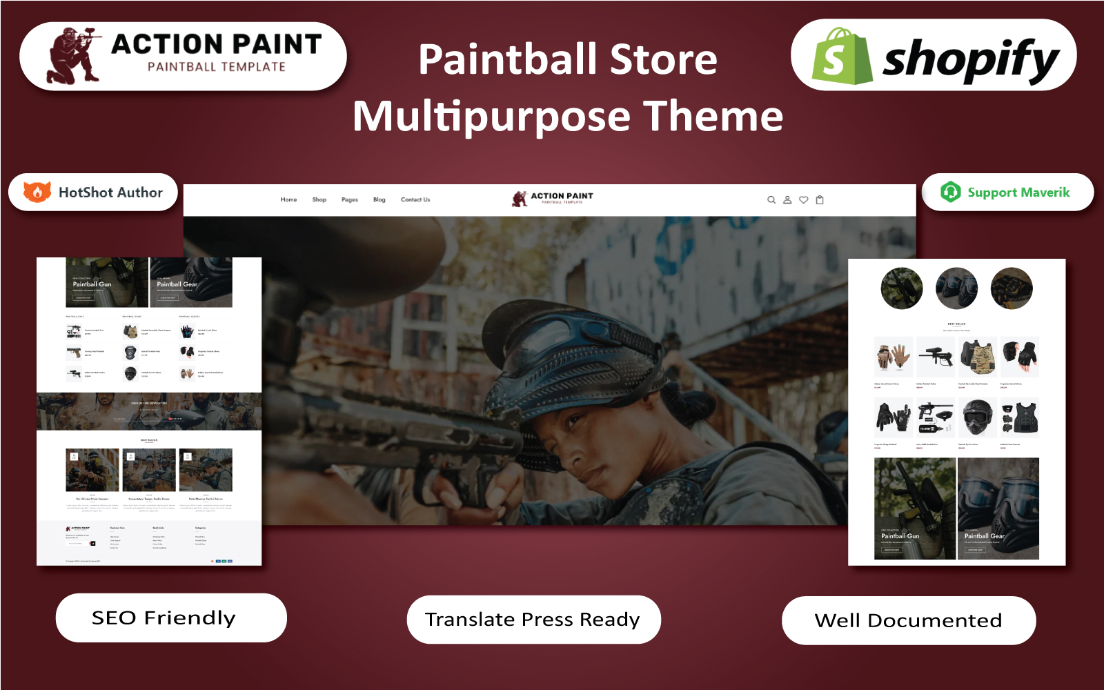 Paintball - Paintball Guns & Gears Store Shopify Theme